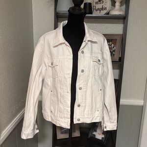 Old Navy Classic White Denim Jacket